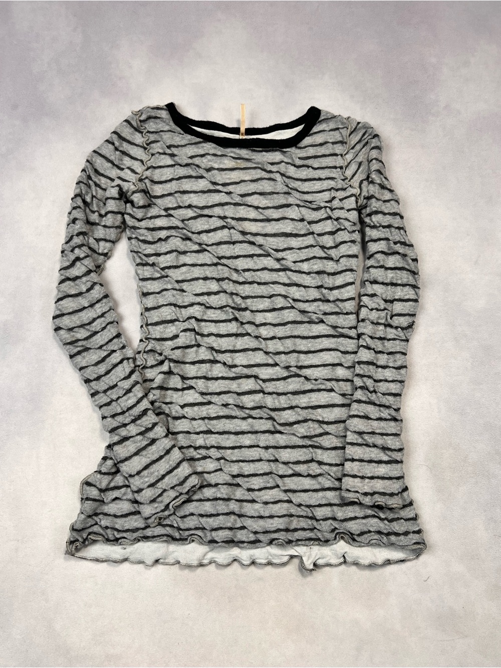 Pete Long Sleeve Striped Crew Neck Top